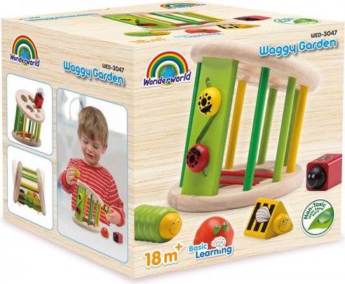 Wonderworld Dřevěná vkládačka tvarů Zvířátka - obrázek 2