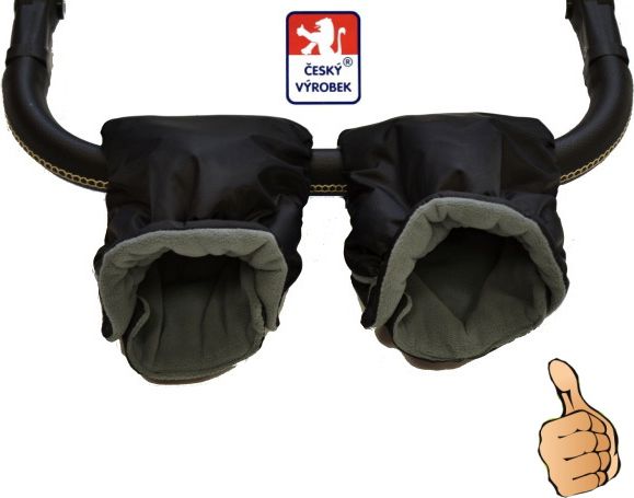 Rukávník na kočárek, Dětský svět, boxerky černotmavěšedé - obrázek 4