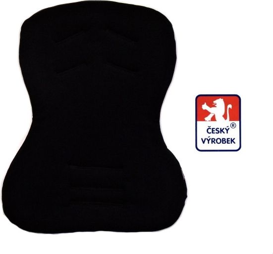 Universální vložka do kočárku, do autosedačky, Classic, černá, Dětský svět - obrázek 1