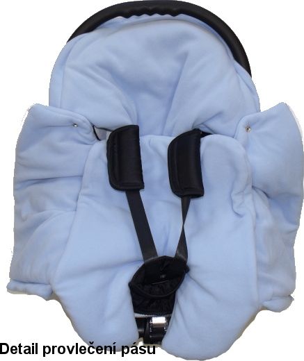 Zimní fleece fusak do kočárku/autosedačky Dětský svět, fialový - obrázek 6