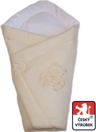 Zavinovačka/rychlozavinovačka Dětský svět krémová s medvídkem - obrázek 1