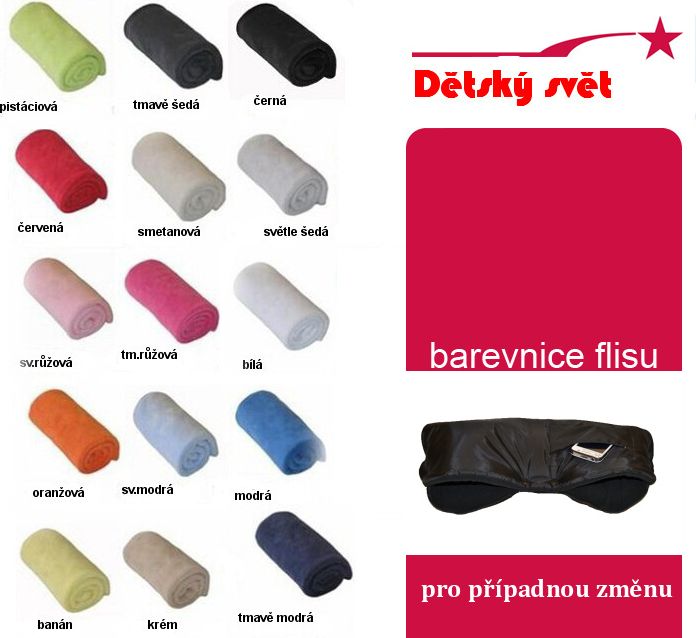 Zimní universální rukávník na kočárek s kapsou, černá/černá LUX - obrázek 2