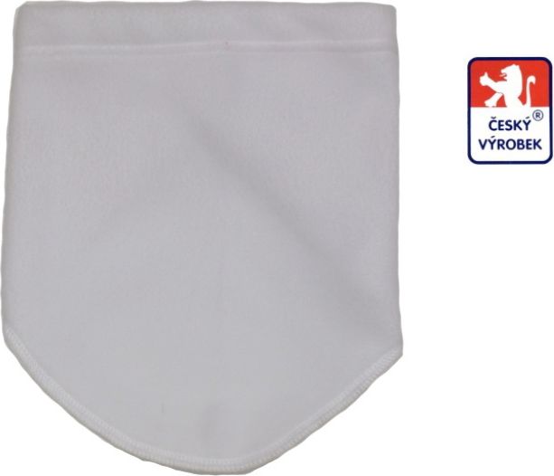 Dětský zimní šátkošálek, Dětský svět, fleece, bílý - obrázek 1