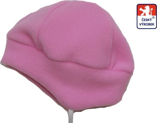 Dětská zimní kojenecká čepička pro miminko Kuklička, růžová vel.4 - obrázek 1