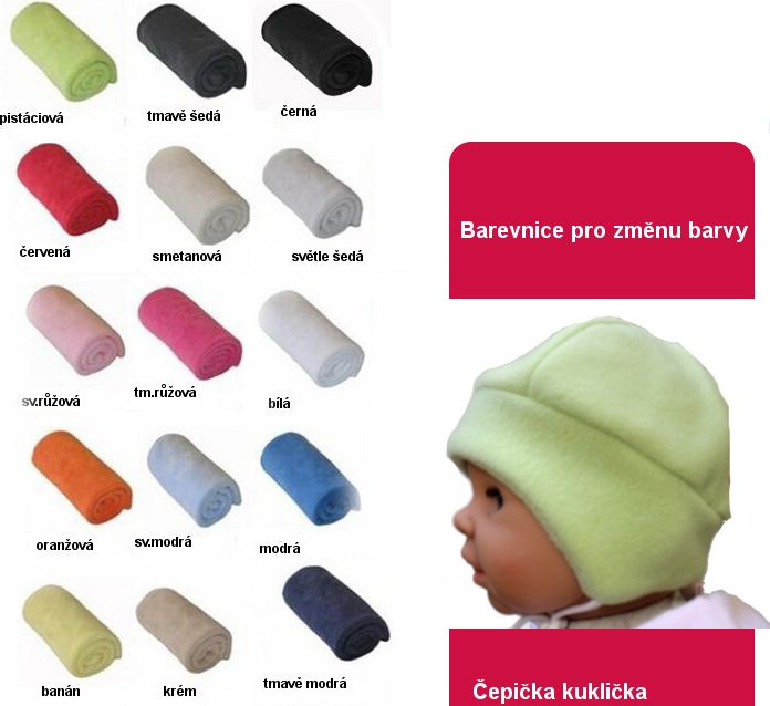 Dětská zimní kojenecká čepička pro miminko Kuklička, zelená vel.4 - obrázek 2