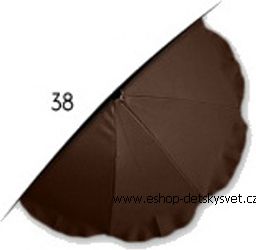 Universální slunečník na kočárek hnědý č.38 - obrázek 1