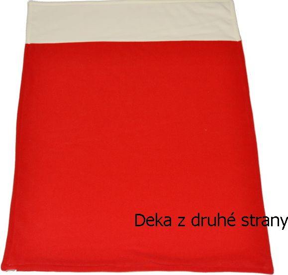 Deka do kočárku Dětský svět fleece kombinovaná modrošedá s pejskem - obrázek 3