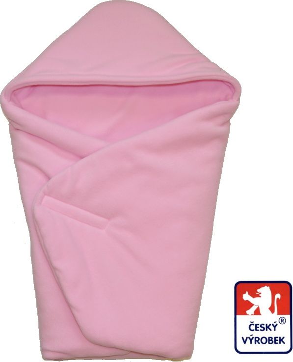 Zimní zavinovačka do autosedačky, fleece růžová, Dětský svět - obrázek 1