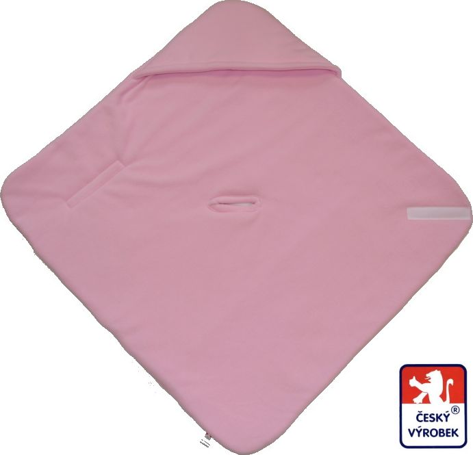 Zimní zavinovačka do autosedačky, fleece růžová, Dětský svět - obrázek 5