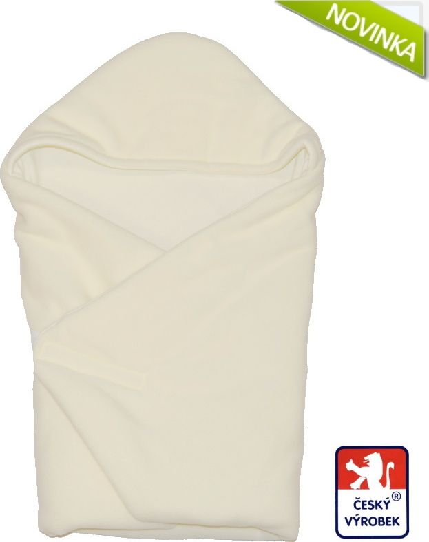 Zimní zavinovačka do autosedačky Dětský svět fleece/bavlna smetanová - obrázek 1
