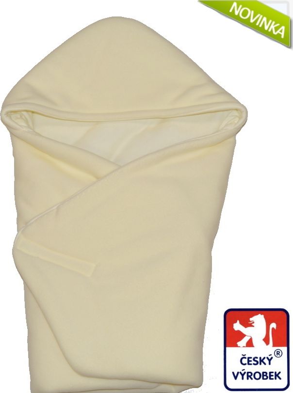 Zimní zavinovačka do autosedačky Dětský svět fleece/bavlna krémová - obrázek 1