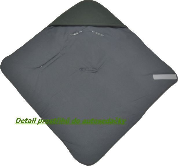 Zimní zavinovačka do autosedačky Dětský svět fleece/bavlna žlutá - obrázek 5