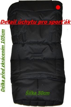 Zimní fusak do kočárku combi 3v1, Dětský svět, kožíškový Artic - obrázek 4