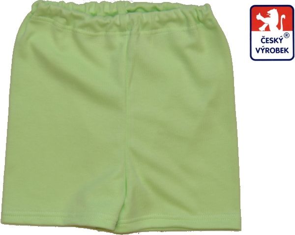 Dětské bavlněné kraťasy, zelené - obrázek 1
