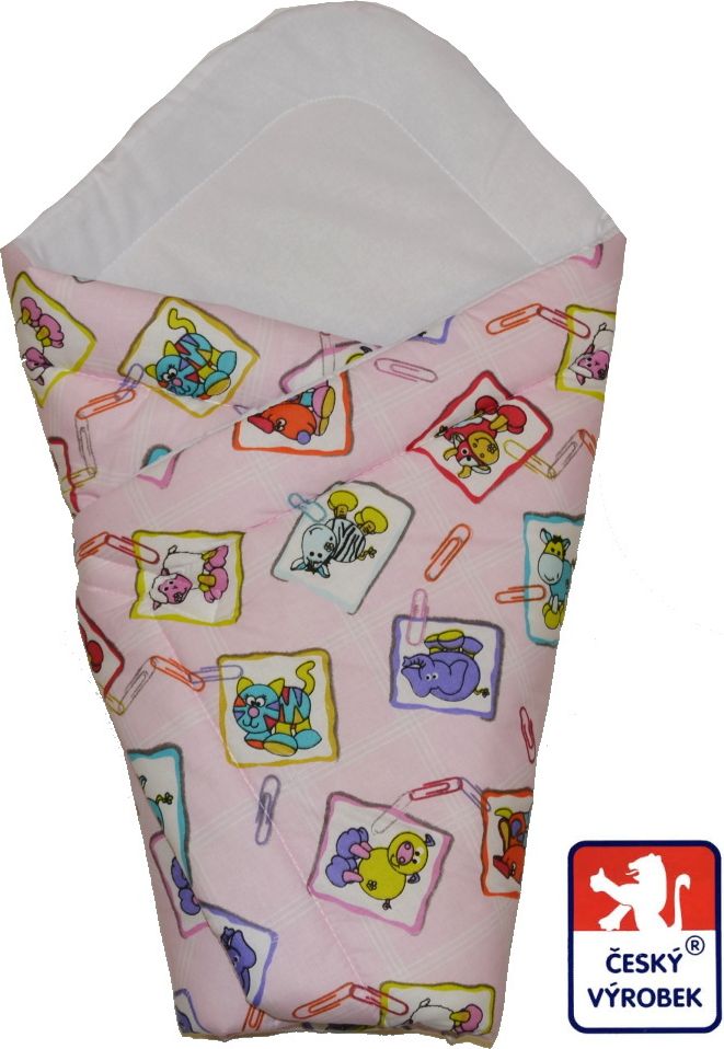 Dětská rychlozavinovačka růžové sponky, Dětský svět 90x90 - obrázek 1