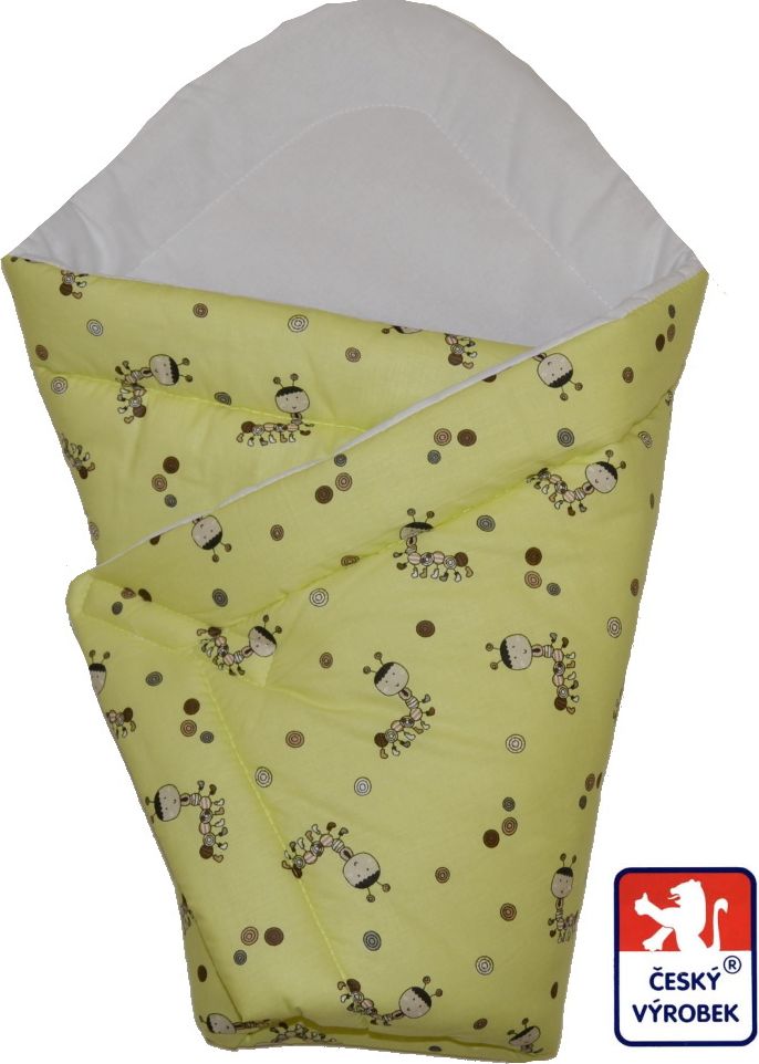 Kojenecká rychlozavinovačka, žluté housenky, Dětský svět 75x77 - obrázek 1