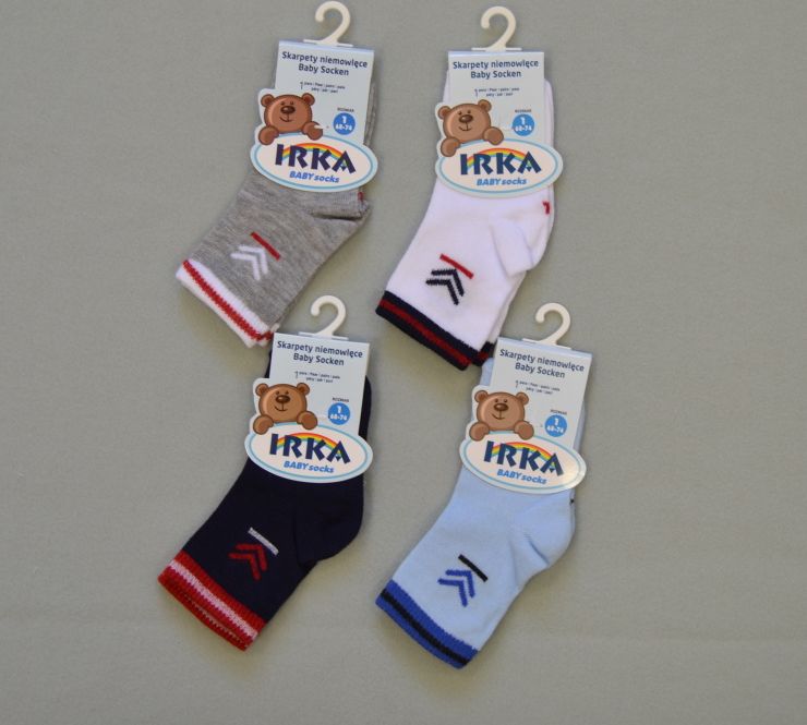 Kojenecké bavlněné ponožky, IRKA, Sport Baby vel.56/62 - obrázek 1