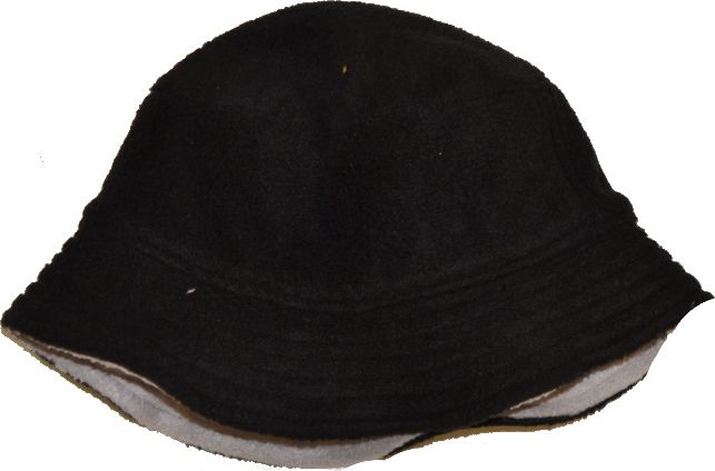 Dětský vytepletý klobouček černo/šedý Výprodej - obrázek 1