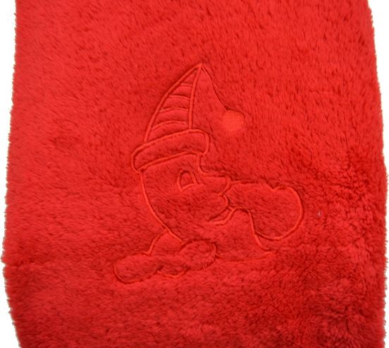 Deka do kočárku, Lamová, červená s Měsíčkem - obrázek 4