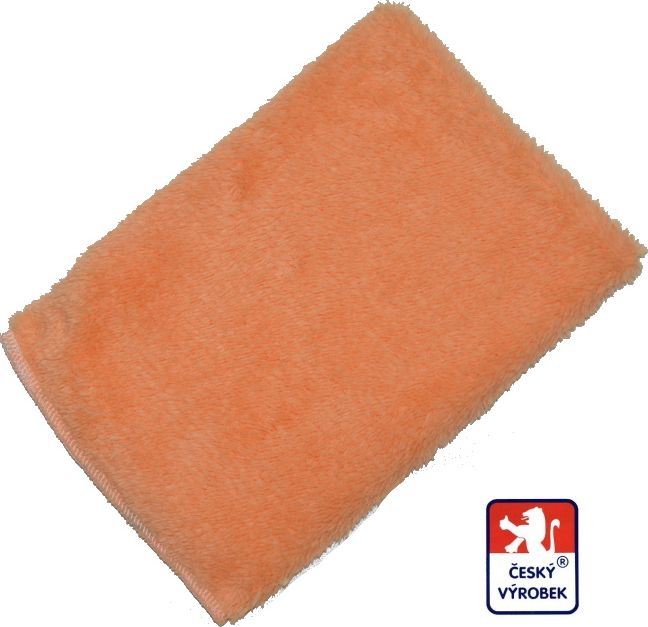 Dětská žíňka na koupání miminka, oranžová, Lamová - obrázek 1