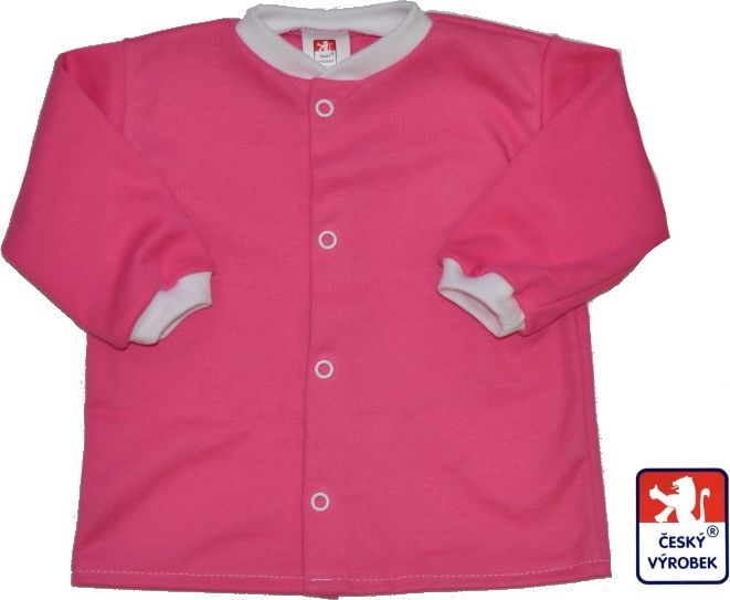 Bavlněná kojenecká košilka/kabátek, Jahodová, Dětský svět vel.68 - obrázek 1
