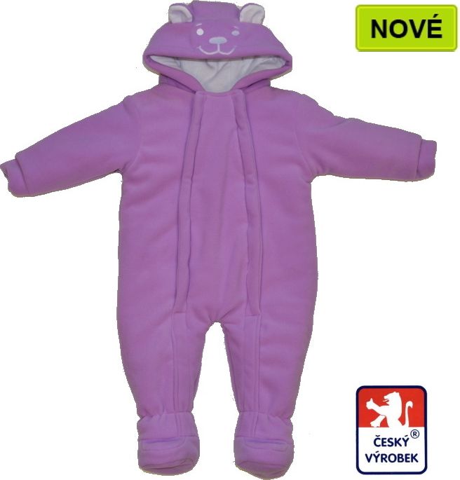Dětská zimní kombinéza, BEAR fialová, Dětský svět vel.86 - obrázek 1