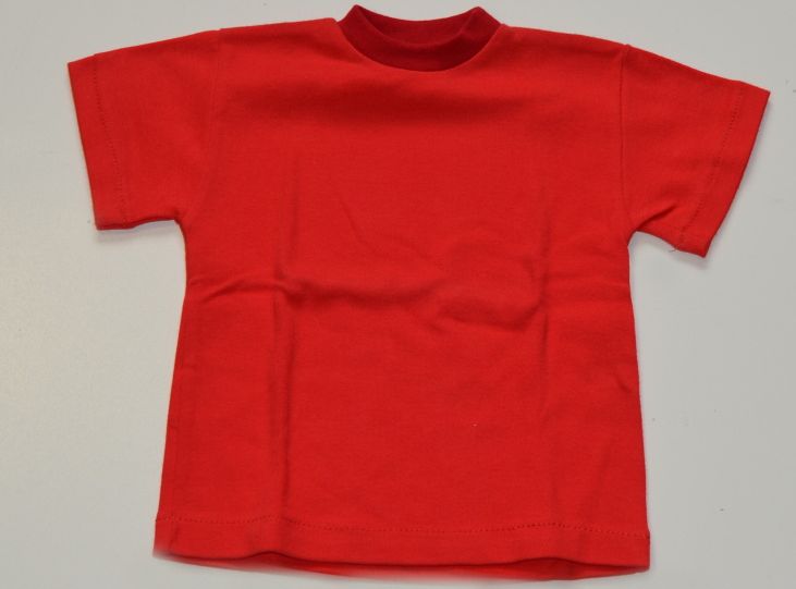 Dětské tričko krátký rukáv červené, vel.74, český výrobek - obrázek 1