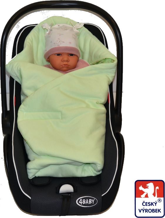 Rychlozavinovačka do autosedačky, zelená zvířátka Little, Dětský svět - obrázek 1