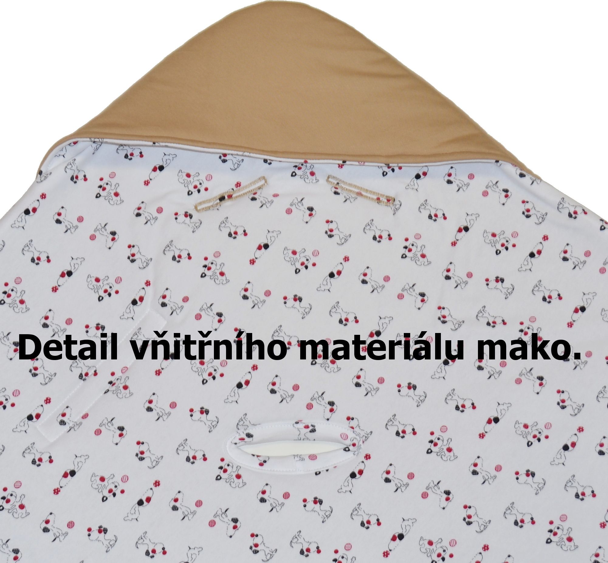 Zavinovačka do autosedačky Dětský svět béžový slon - obrázek 4