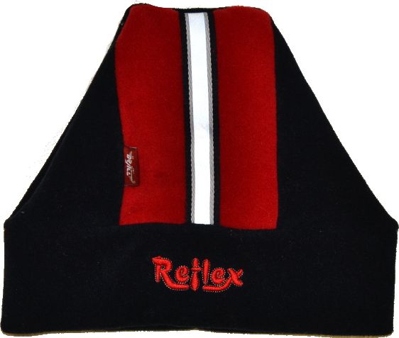 Dětská zimní čepice, Reflex, modročervená, vel.52-54, Výprodej - obrázek 1