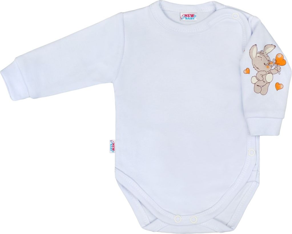 Bílá kojenecká soupravička New Baby Králíček se srdíčky velikost 50 - obrázek 4
