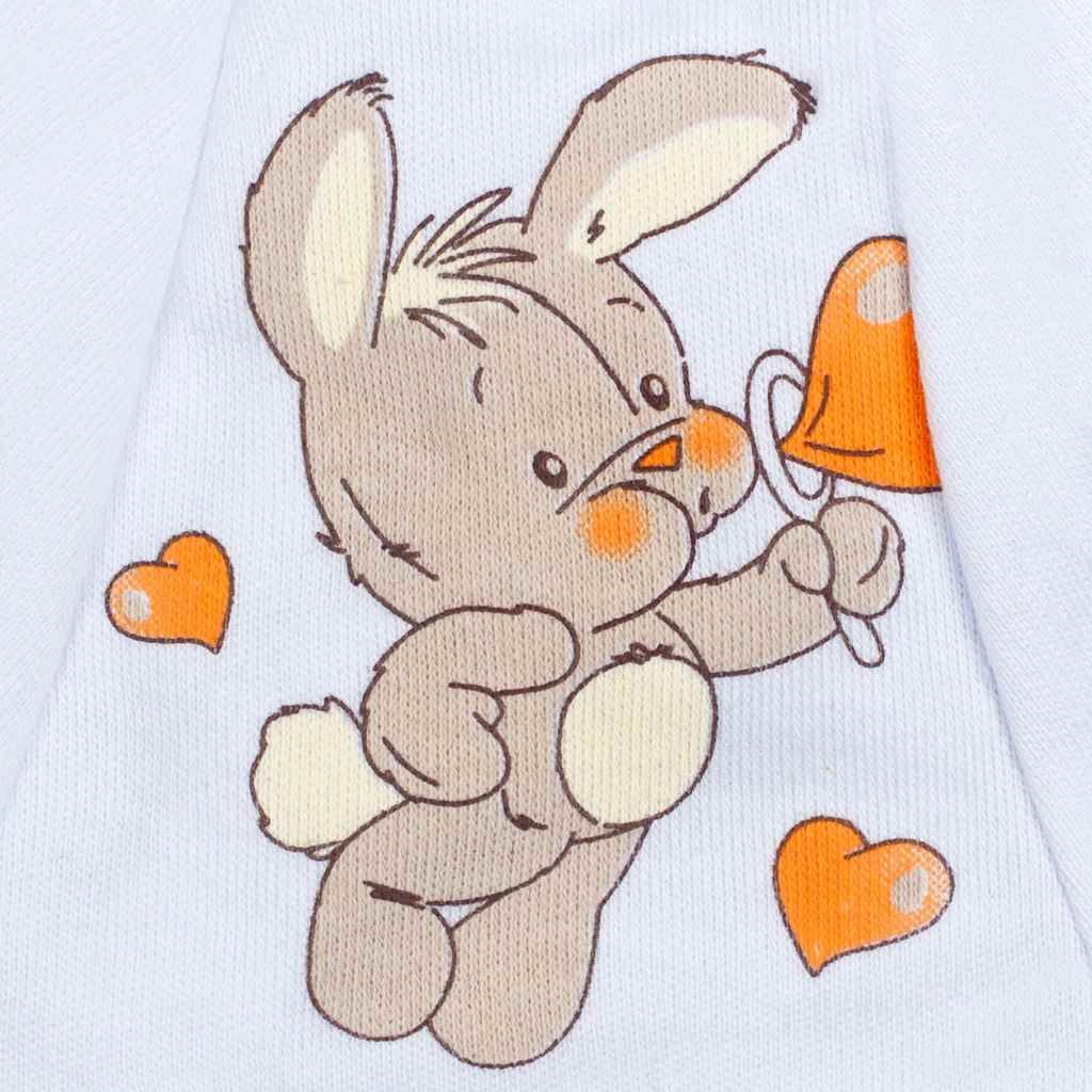 Bílá kojenecká soupravička New Baby Králíček se srdíčky velikost 50 - obrázek 7