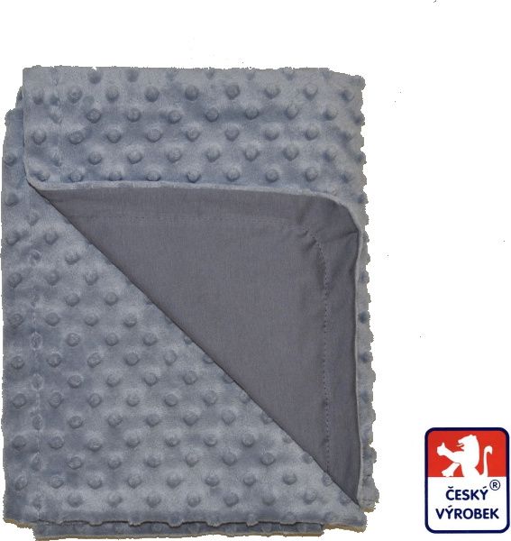 Deka do kočárku Dětský svět šedá Minky - obrázek 1