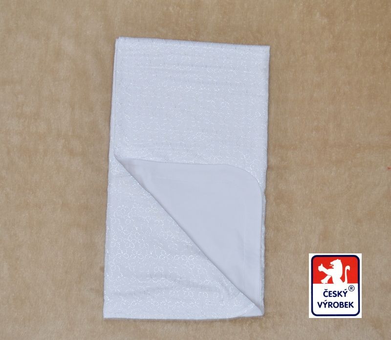 Letní krajková deka do kočárku, Dětský svět, madeirová bílá - obrázek 1