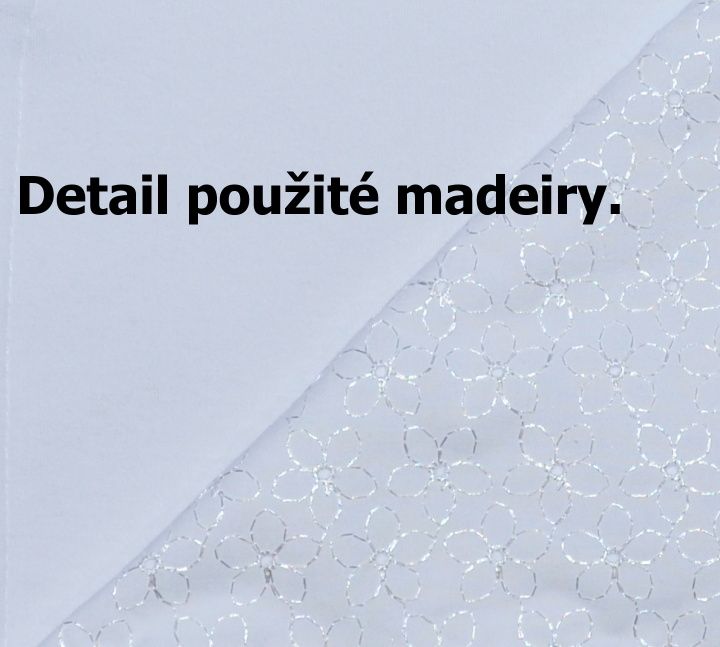 Letní krajková deka do kočárku, Dětský svět, madeirová bílá - obrázek 2