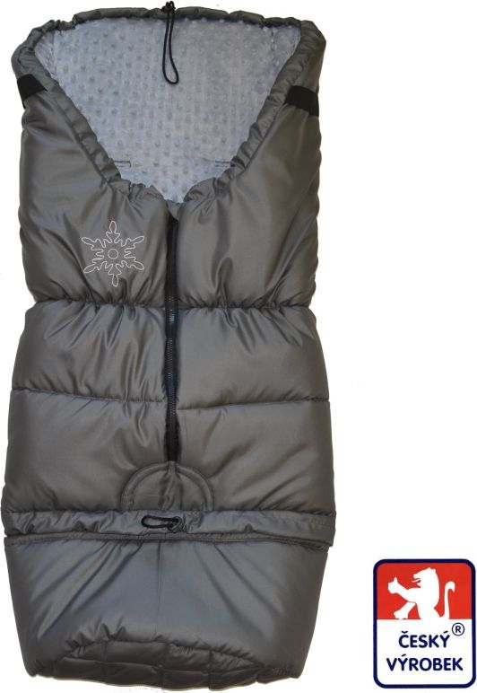 Zimní fusak Dětský svět winter sport minky celošedý - obrázek 1