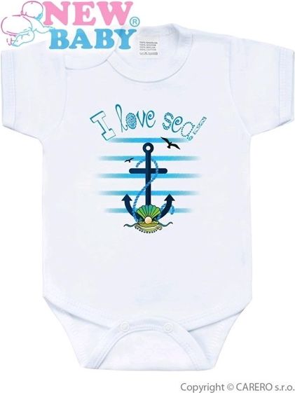 Dětské body New Baby Marine modré vel.62 - obrázek 1