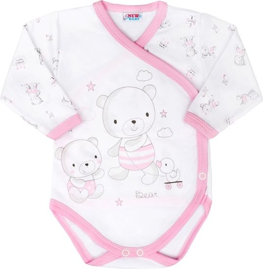 Kojenecké body New Baby růžové Bears velikost 56 - obrázek 1