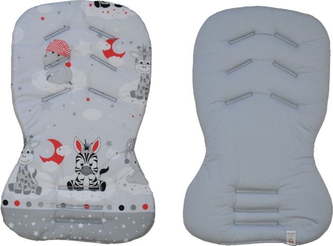 Vložka do kočárku Dětský svět Maxi letní verze šedá zebra - obrázek 1