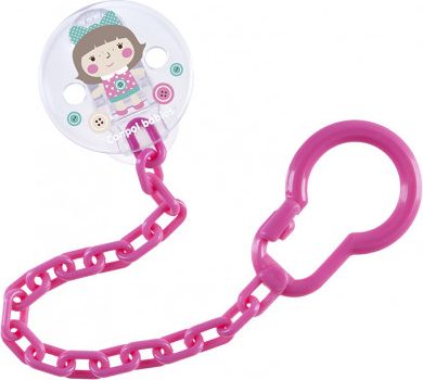 Řetízek na šidítko Canpol Babies 10/889 Toys růžový - obrázek 1