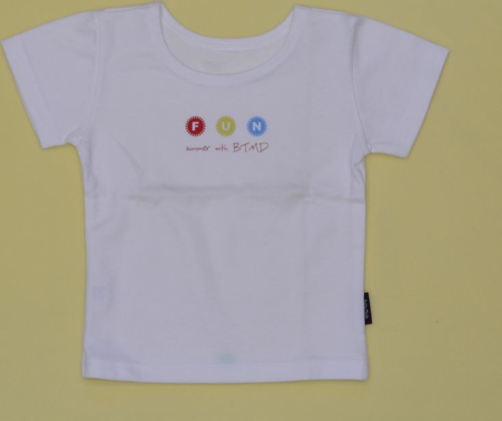 Dětské tričko, Betty mode, bílé FUN velikost 98 Výprodej - obrázek 1