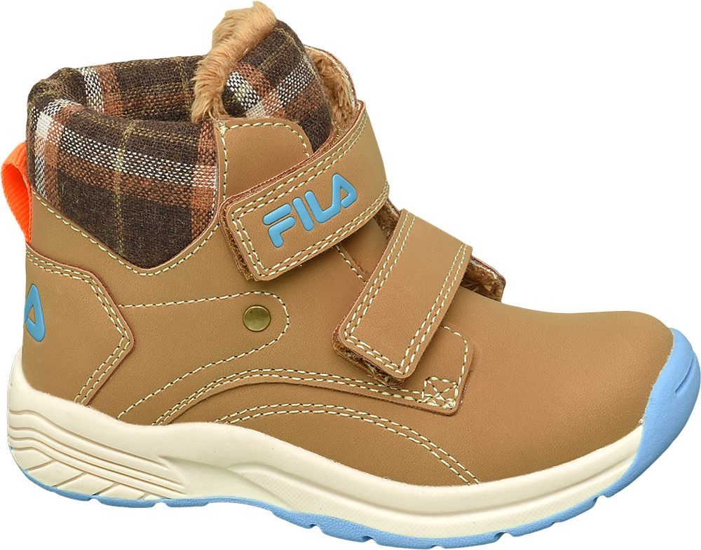 Deichmann - Fila Hnědá kotníková obuv na suchý zip Fila 30 hnědá - obrázek 1