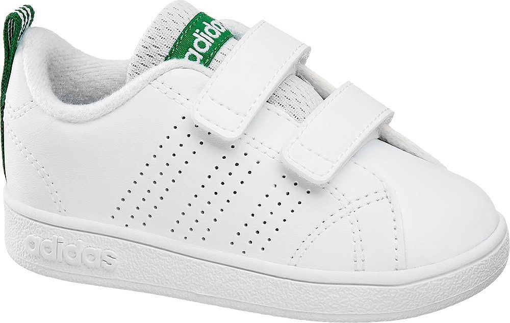 Deichmann - adidas Bílé dětské tenisky na suchý zip Adidas Vs Adv Cl Cmf Inf 26 bílá - obrázek 1