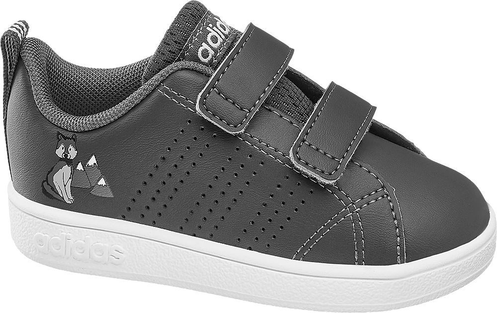 Deichmann - adidas Šedé dětské tenisky na suchý zip Adidas Vs Adv Cl Cmf Inf 24 šedá - obrázek 1