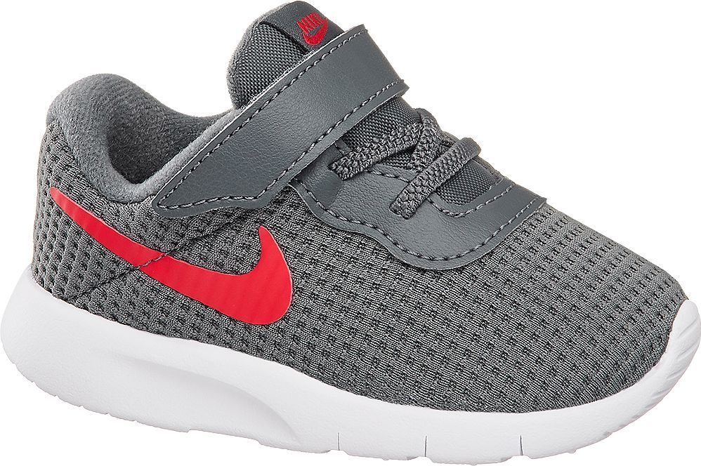 Deichmann - NIKE Šedé dětské tenisky na suchý zip Nike Tanjun Ess 25 šedá - obrázek 1