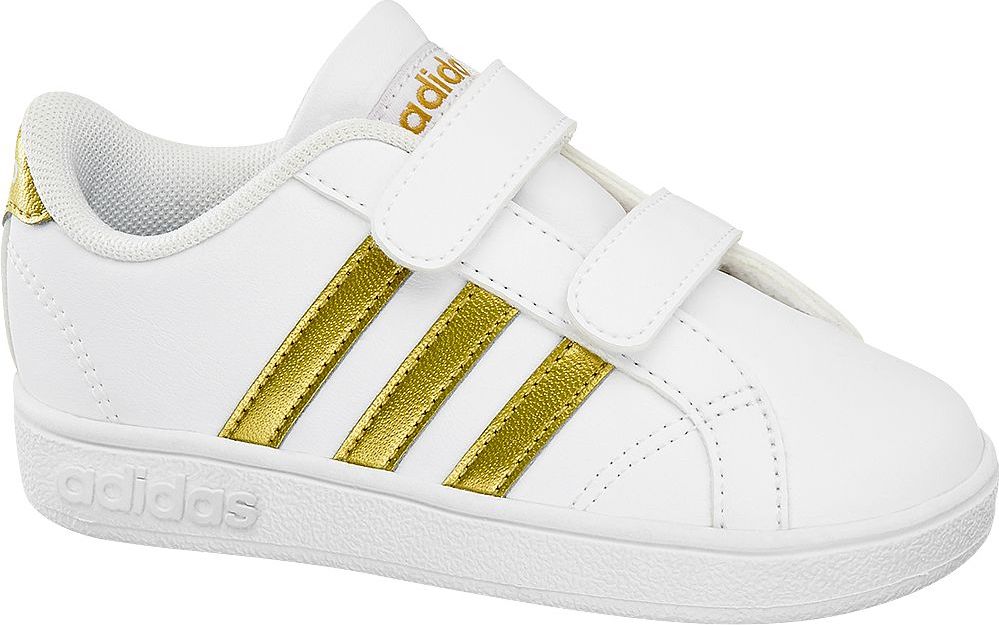 Deichmann - adidas Bílé dětské tenisky na suchý zip Adidas Baseline Cmf 22 bílá - obrázek 1