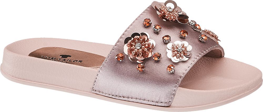 Deichmann - Tom Tailor Růžové dívčí pantofle Tom Tailor 38 růžová - obrázek 1