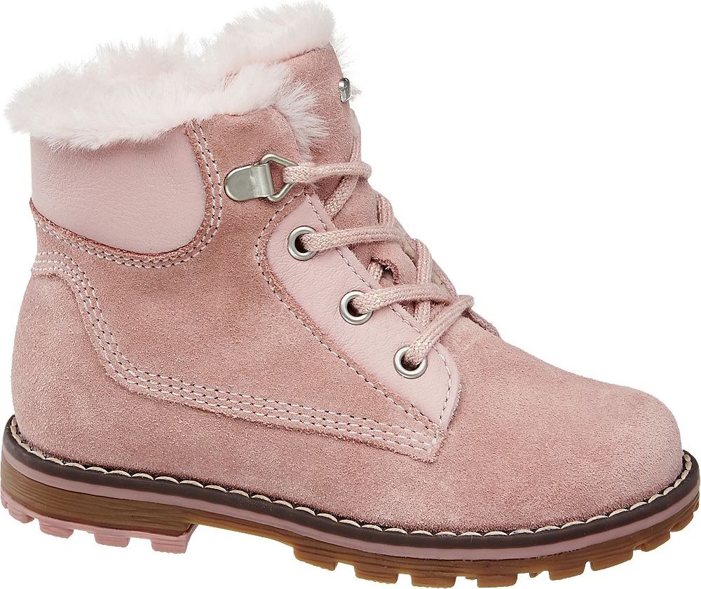 Deichmann - Elefanten Růžová dětská kožená kotníková obuv Elefanten se zipem 24 růžová - obrázek 1