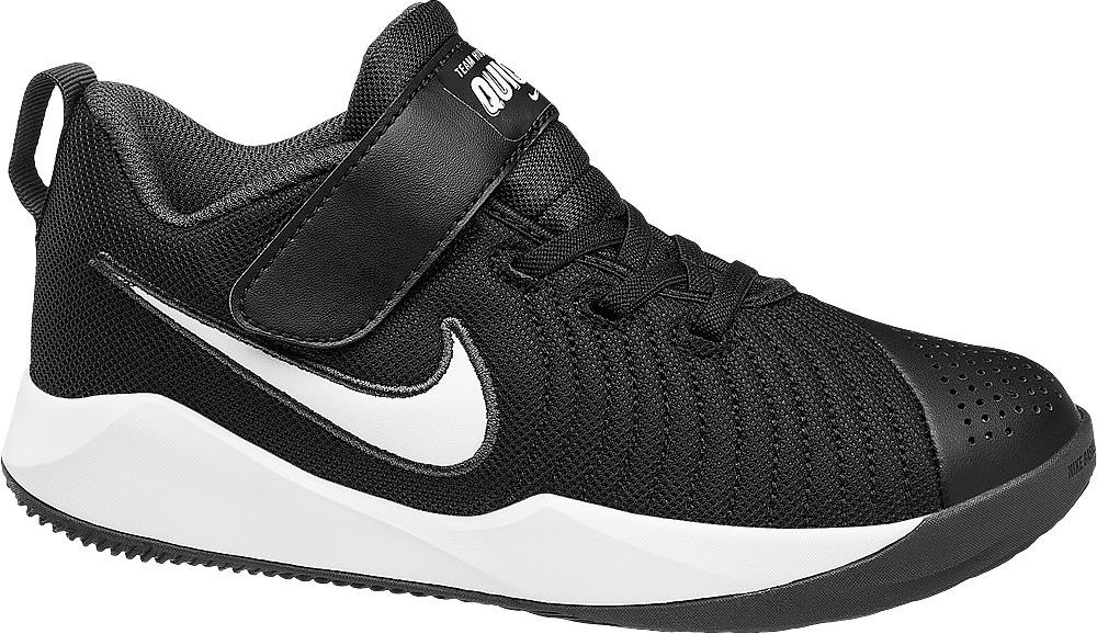 Deichmann - NIKE Černé tenisky na suchý zip Nike Team Hustle Quick 2 31 černá - obrázek 1