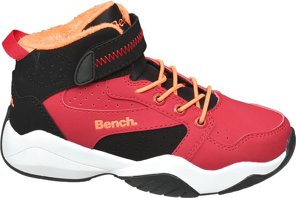 Deichmann - Bench Červené kotníkové tenisky na suchý zip Bench 32 červená - obrázek 1